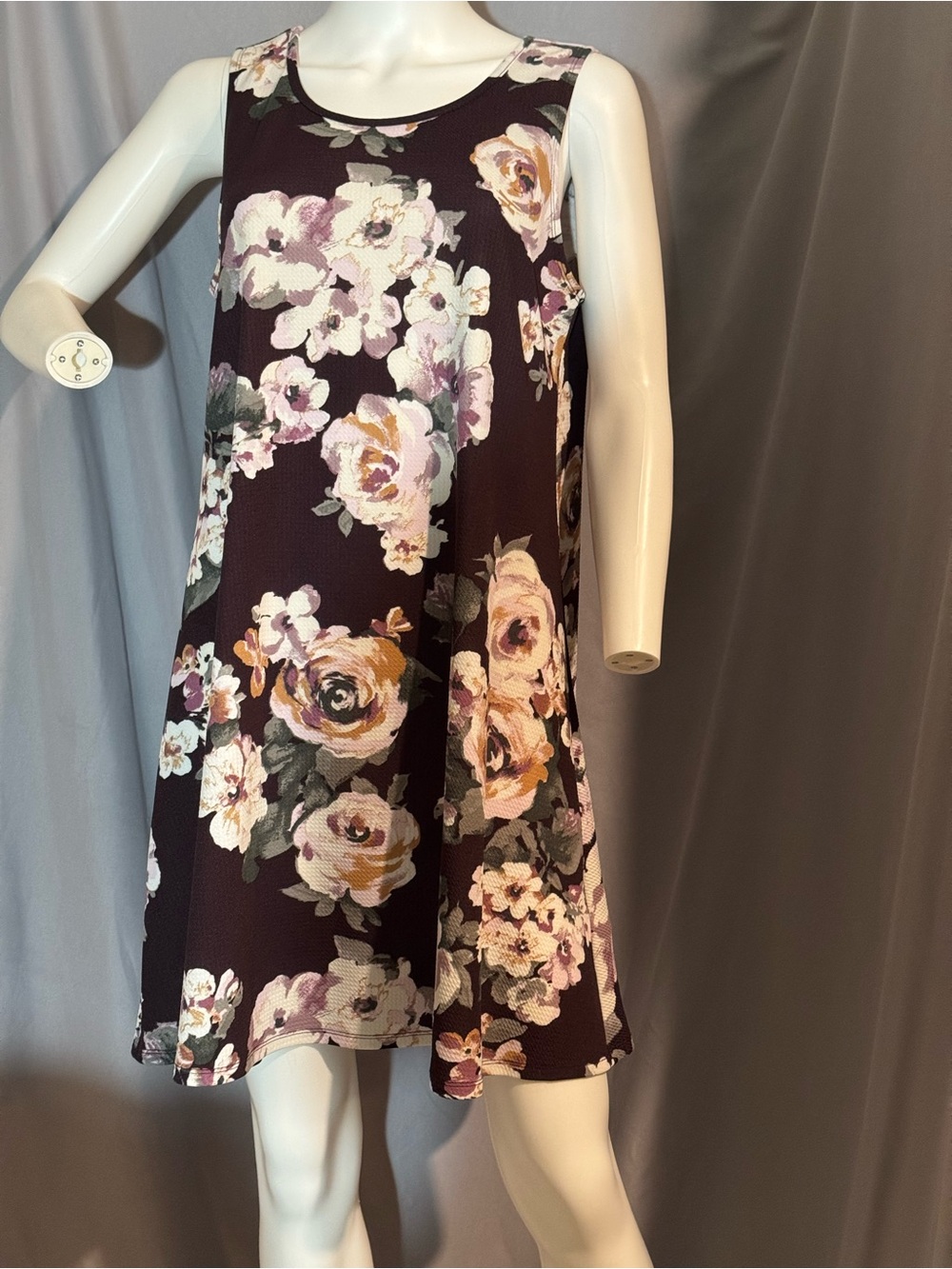 🛍️ Fortune + Ivy Floral Knit Mini Shift Dress XL Stitch Fix Keyhole
